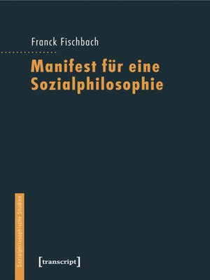 cover image of Manifest für eine Sozialphilosophie